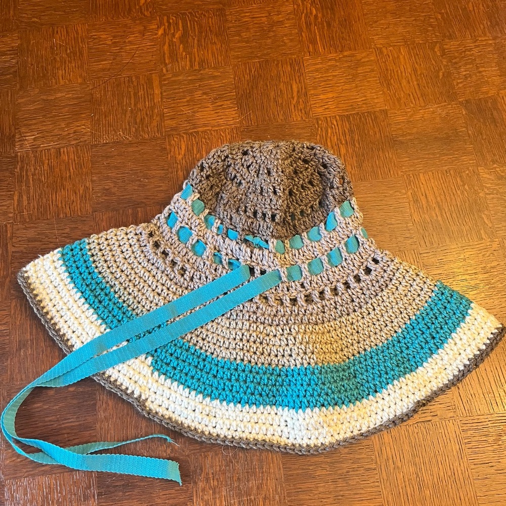 Boho handmade crochet hat